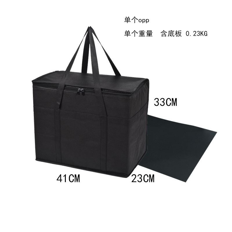 Picture of Cross-border in stock Supply Non-woven Insulation Aluminum Foil Takeaway Insulation Bag Large Folding Insulation Bag Storage Bag