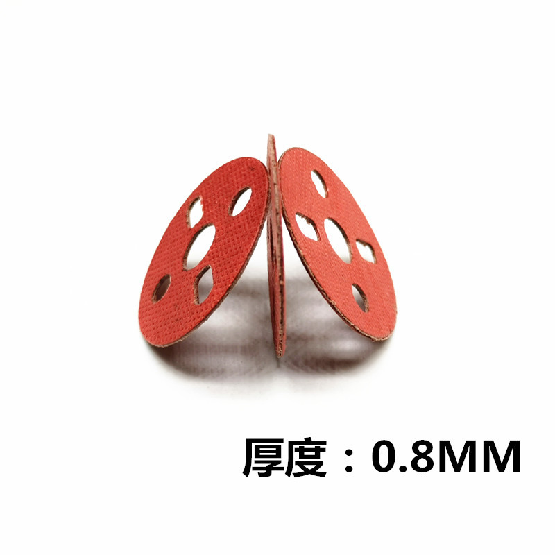 Picture of E27 ceramic lamp holder insulation sheet round red lamp holder insulation paper 5-hole lamp holder mica sheet