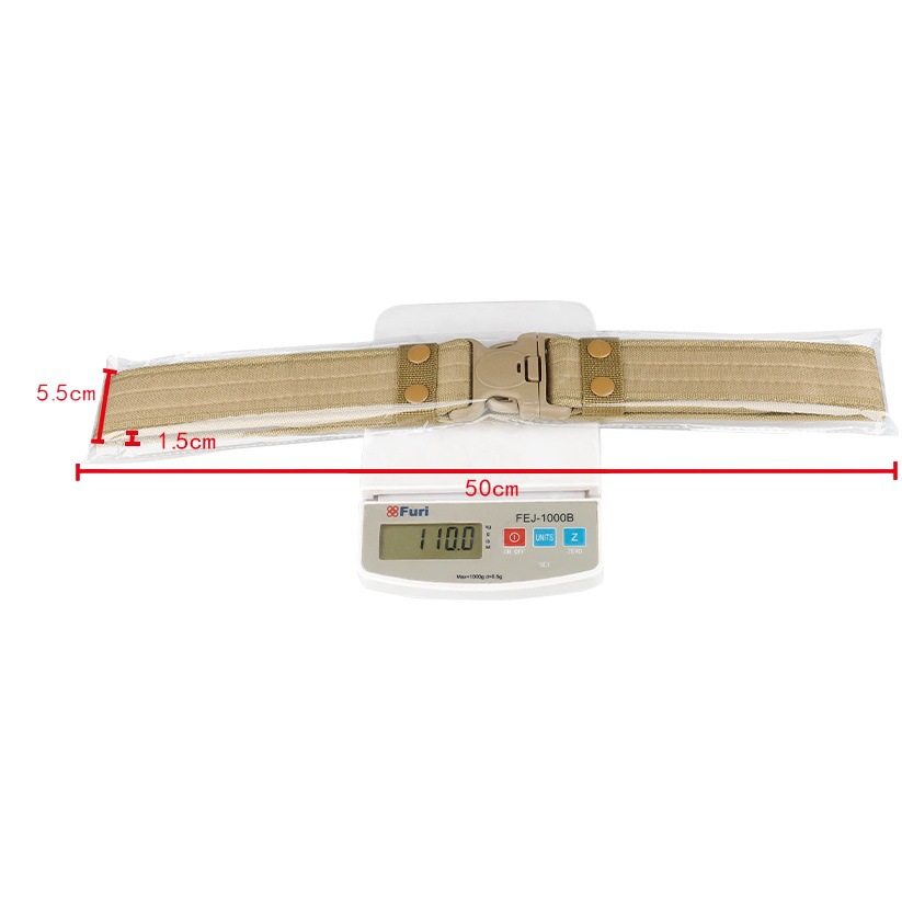 5cm Wide Edge Outdoor Belt Plastic Buckle Men's Canvas Belt Thickened Camouflage Tactical Belt in stock