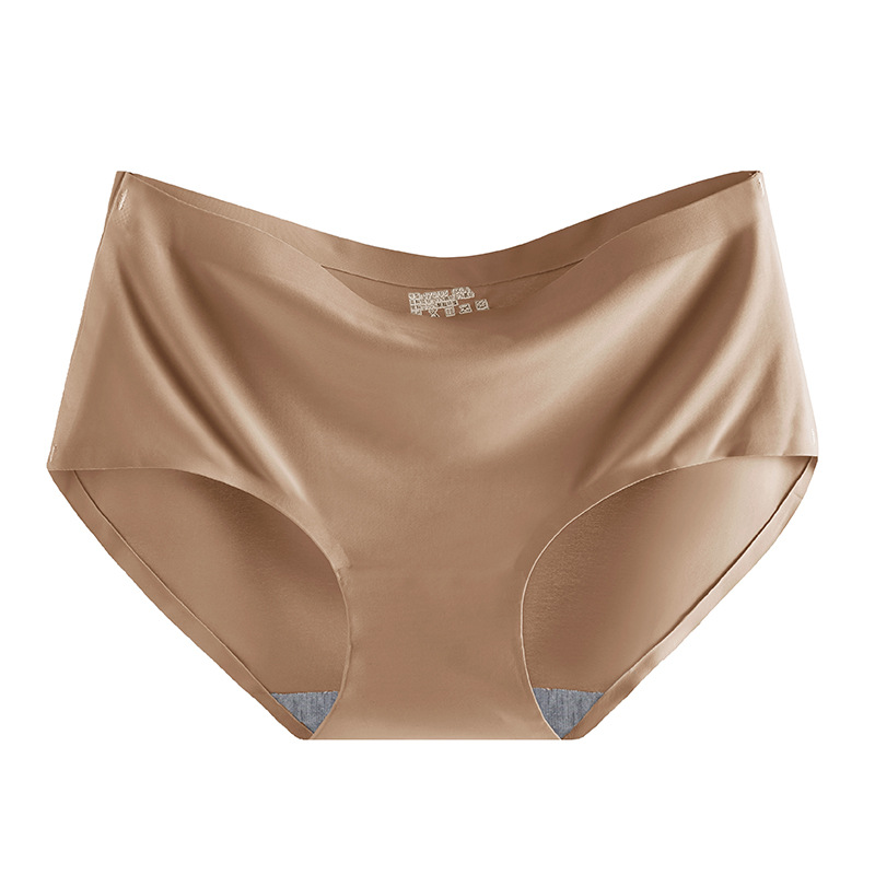 Picture of Women's Ice Silk Underwear Seamless Underwear One-Piece Underwear Breathable Mid-Waist Sexy Women's Underwear Briefs 810
