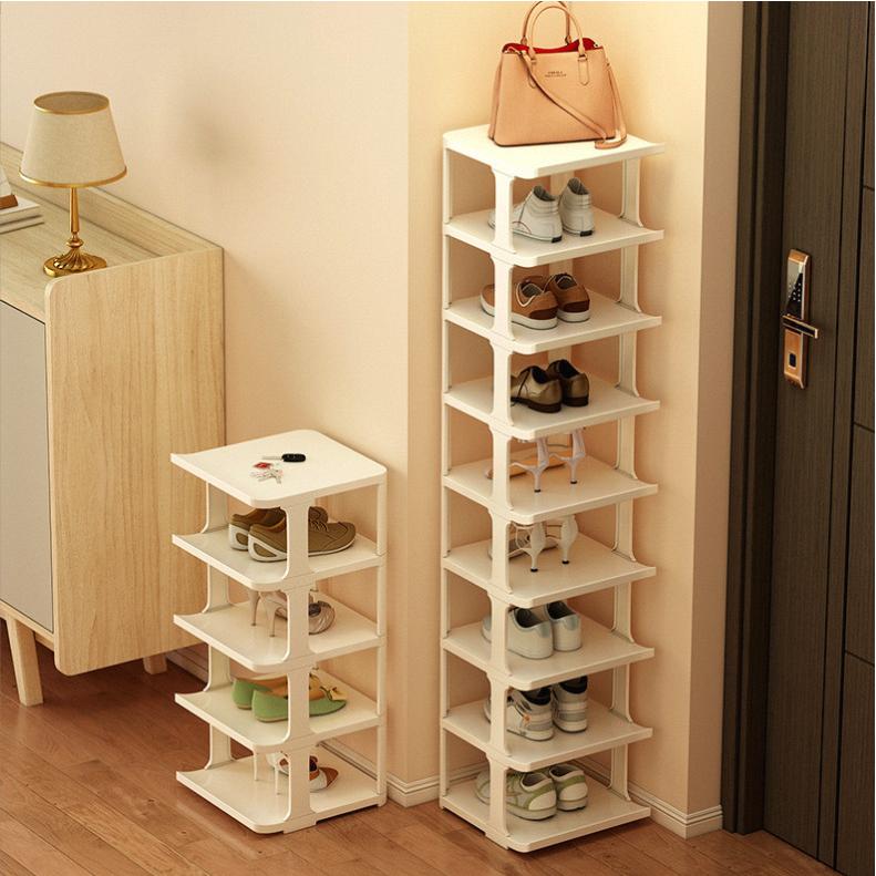 College Student Dormitory Shoe Rack Shoe Box Storage Box Transparent Simple Shoe Cabinet under the Table Storage Door Small Shoe Rack
