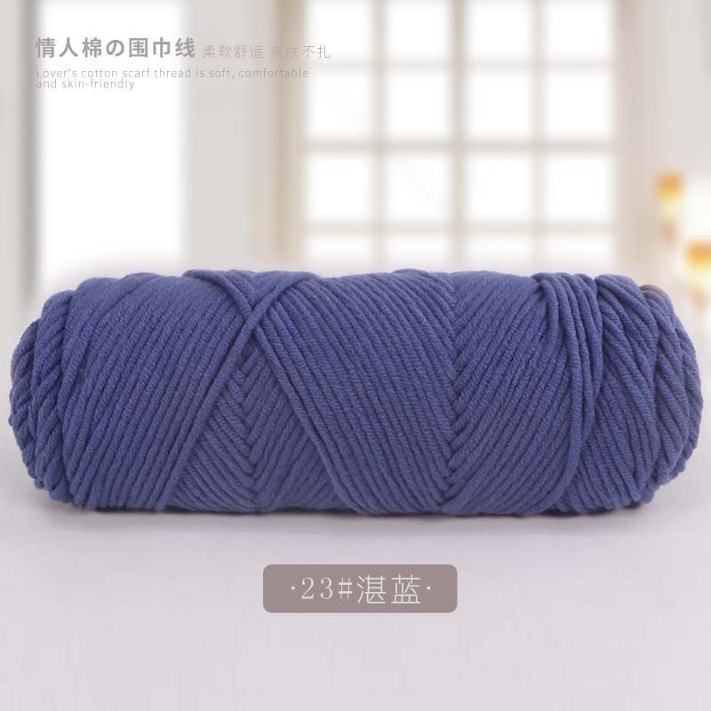 Picture of 8 strands of lover cotton wool scarf thread milk cotton baby thread stick needle thread thick thread stamp embroidery thread 8 strands of acrylic