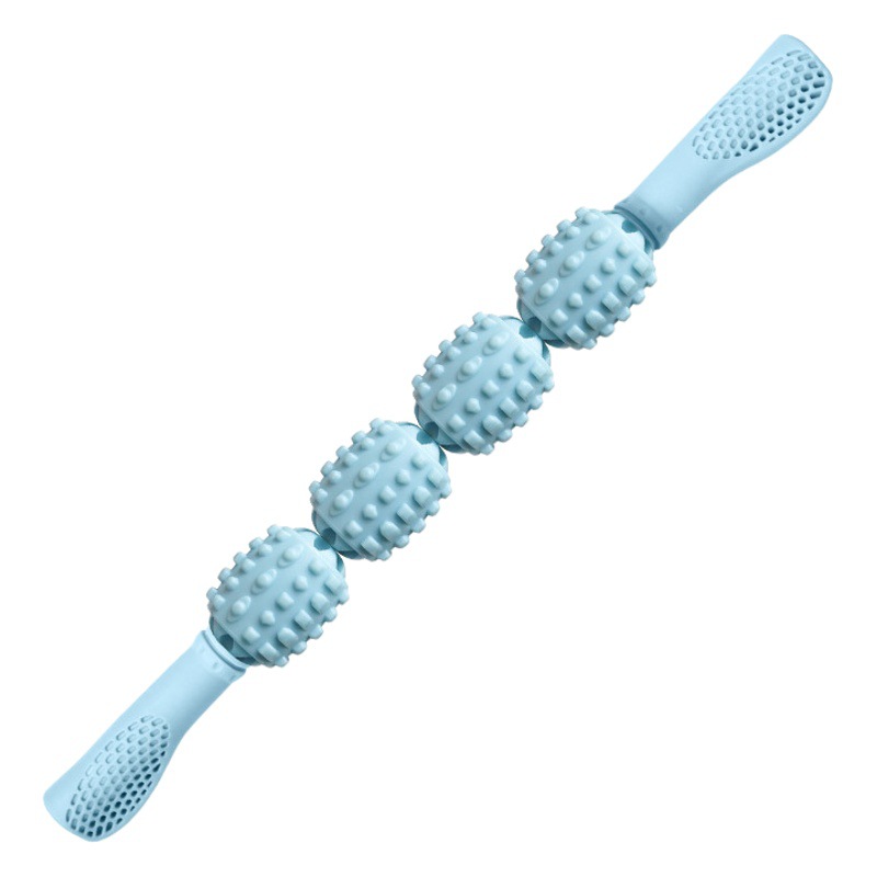 Household Yoga Thorn Ball Massage Stick Multi-Color Shoulder and Neck Muscle Relaxation Wolf Tooth Massage Roller Yoga Equipment Wholesale
