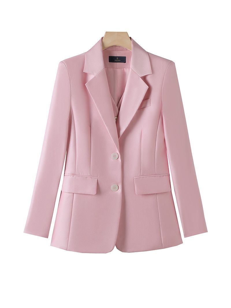 Picture of Star with pink suit suit female British style 2023 new small fragrant style suit jacket vest three-piece set