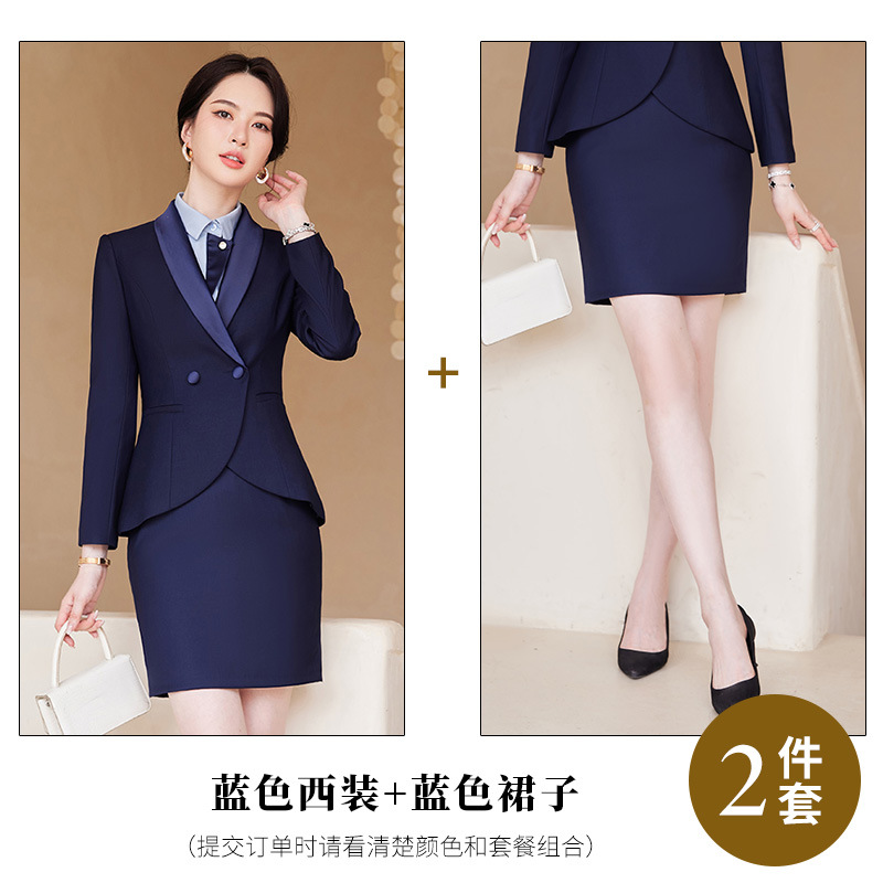 Picture of Temperament Suit Women's Long-sleeved Professional Suit Manager Dress Jewelry Store Work Clothes Teacher Interview Suit Two-piece Suit