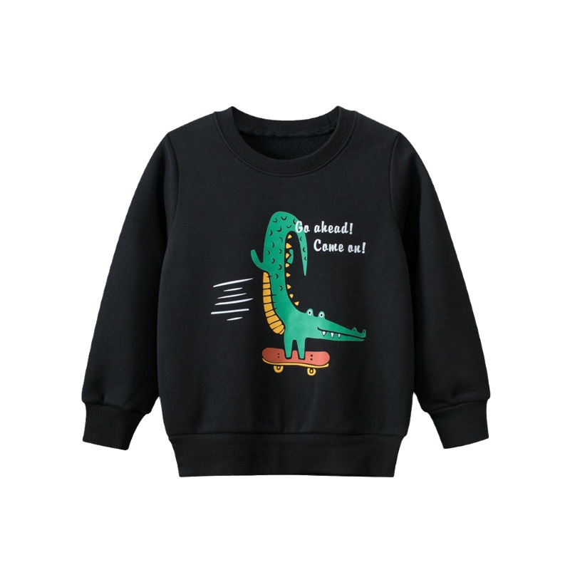 Picture of 27kids brand children's clothing autumn and winter trendy children's sweater fleece-lined baby boys' clothes cross-border supply one-piece delivery