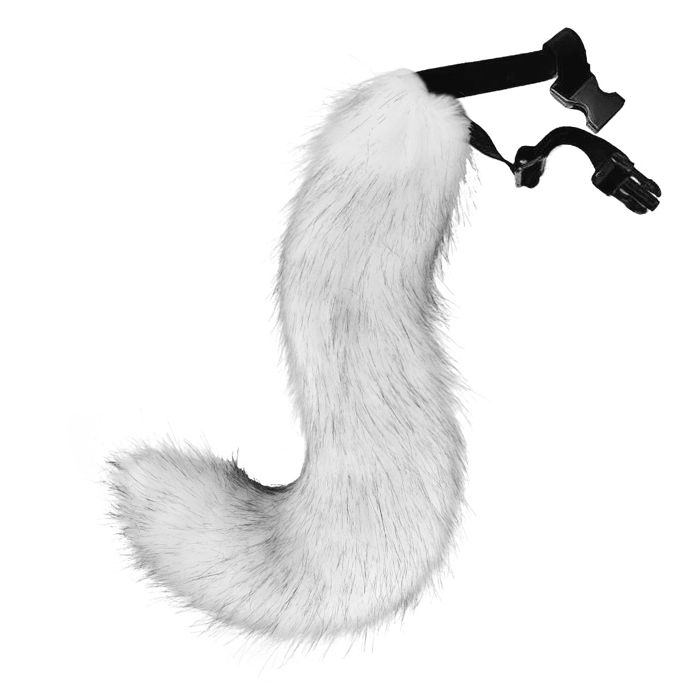 Picture of Halloween Amazon wish explosion simulation fox tail cosplay stuffed animal tail accessories can be concave shape
