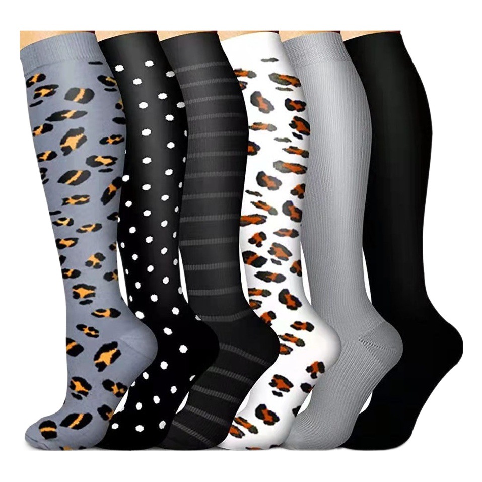 Foreign trade export pressure socks nylon nylon pressure sports socks 15-25mmHg Compression Soc