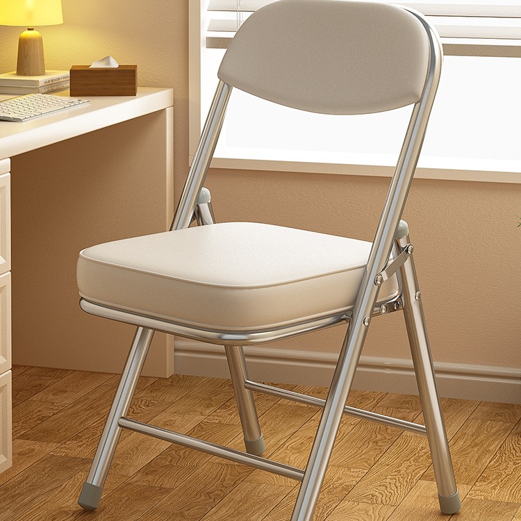 Folding Chair Extra Thick Home Computer Chair Simple Office Seat Portable Conference Chair Training Chair Leisure Back Chair