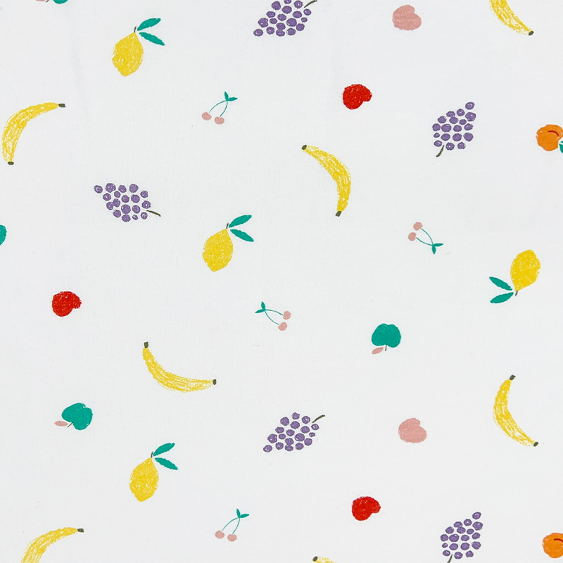 Picture of Kilogram price Class A cotton wool cloth printed double-sided knitted printed cloth baby T-shirt saliva towel clothing fabric