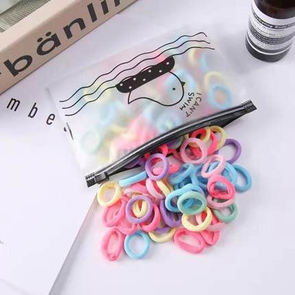 Picture of South Korea small size hair band baby towel ring does not hurt hair rubber band Girl's colorful cute hair tie children's hair accessories