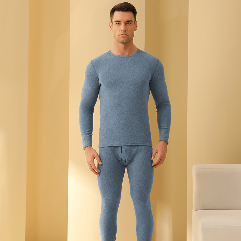 Picture of 2025 New Thermal Underwear Set Autumn and Winter Men's and Women's Autumn Clothes and Long Pants Wool Silk Inner Wear Wholesale