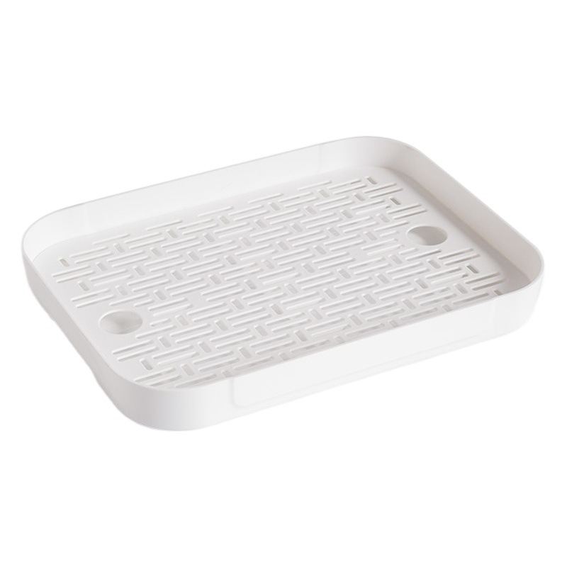 Picture of Creative Draining Tray Household Rectangular Mini Water Storage Tea Tray Plastic Double-Layer Water Cup Storage Fruit Plate