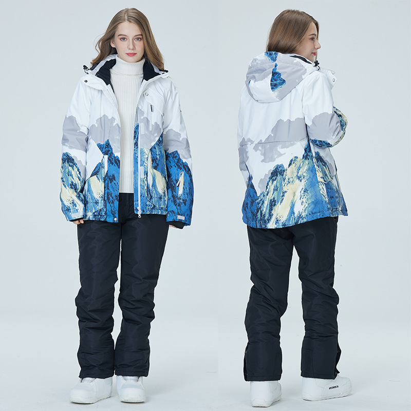 Picture of New Snowboard Ski Suit suit Men's and Women's Couple's Warm Thickened Korean Style Ski Suit Pants