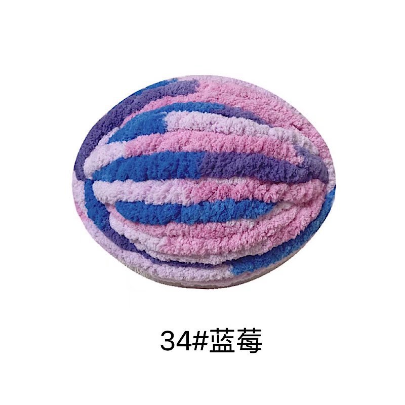 Picture of Thick ice strip wool cat tail thread sausage yarn ice island wool hook bag cushion soft finger knitted blanket cat nest thread
