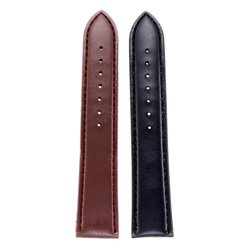 Substitute apple strap pu leather watch strap with fine stitch simulation leather strap 14/16/18/20/22mm