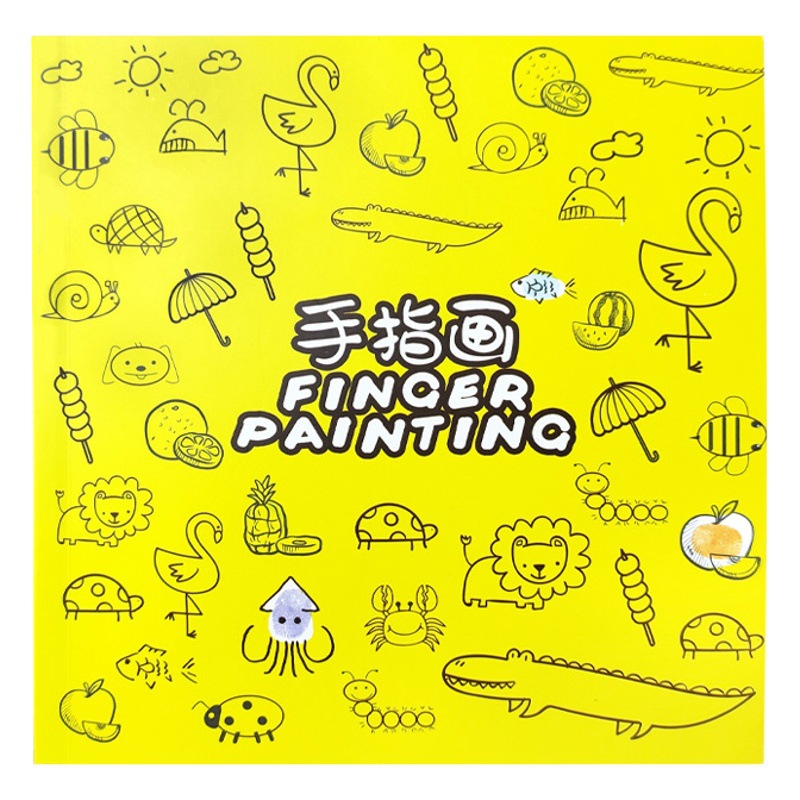 Children's Graffiti Finger Drawing Creative Palm Drawing Printing Table Ink Pad Finger Album Kindergarten Fun Color Painting