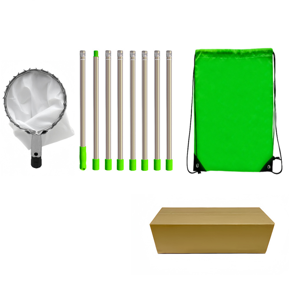 Picture of Removable fruit picker portable high-altitude telescopic rod fruit picker length adjustable stainless steel garden fruit picker