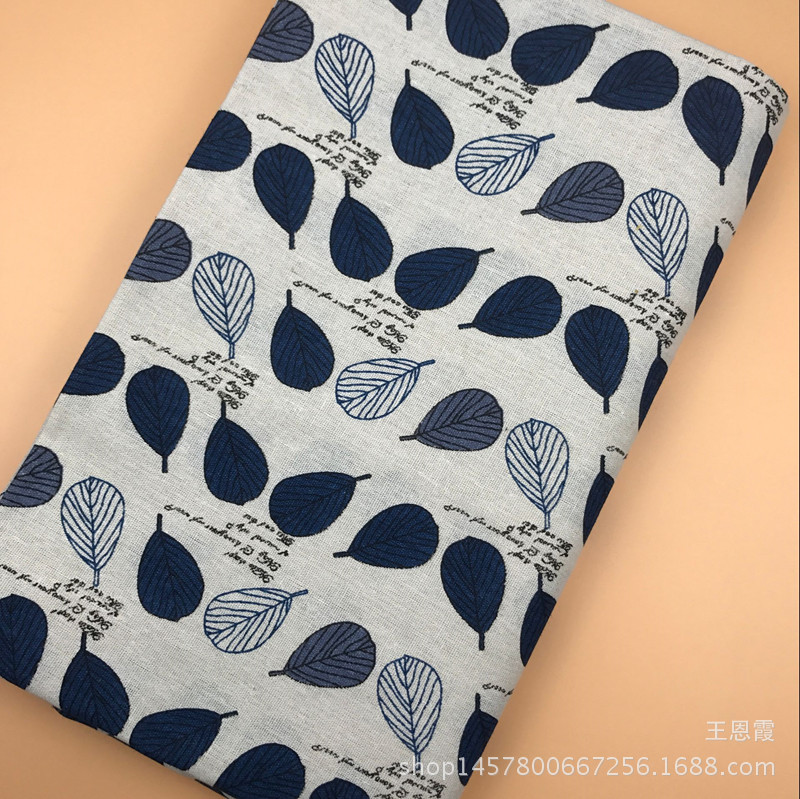 Picture of Popular fresh linen fabric cotton and linen printed linen cloth wholesale tablecloth bags cloth banana
