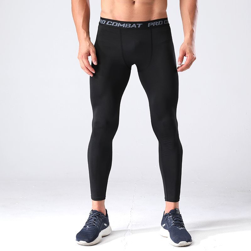 Picture of Tight Sports Fitness Pants Men's Swimming Trunks Anti-Exposure Boxer Anti-Embarrassment Men's and Women's High-Elastic Three-Point Leggings
