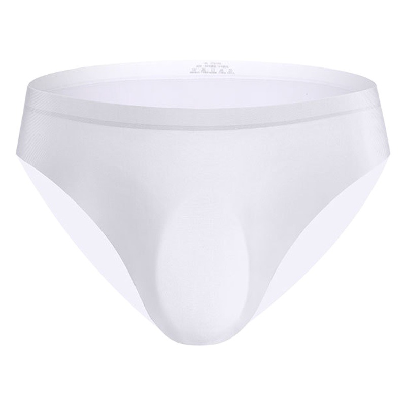 Factory wholesale ice silk underwear men's briefs 3d die seamless one-piece breathable thin Tide men's underwear