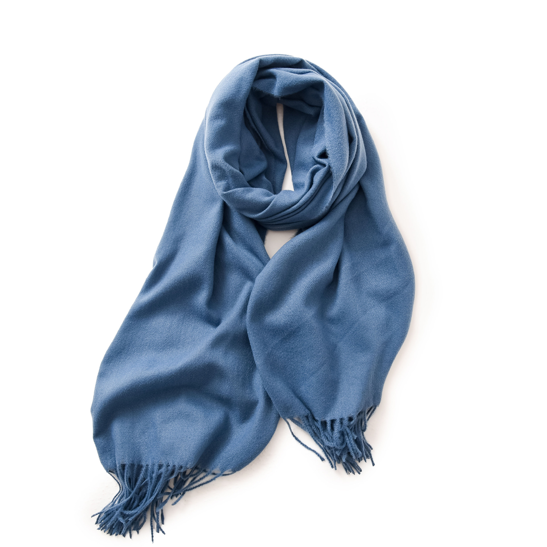 Picture of 2025 Red Scarf Women's Winter Cashmere Solid Color Scarf Shawl High-grade Warm Korean Style Tassel Scarf Men's All-match Scarf