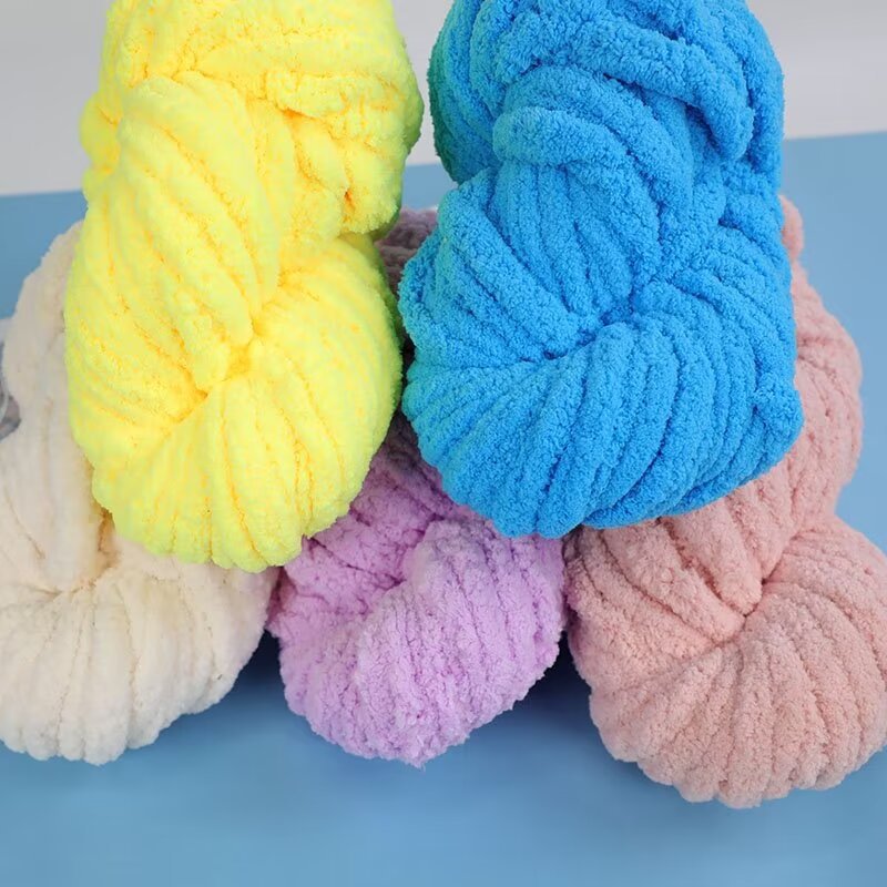 Factory super thick ice thread sausage yarn hand-knitted scarf line cushion milk cotton hand-knitted DIY wool ball