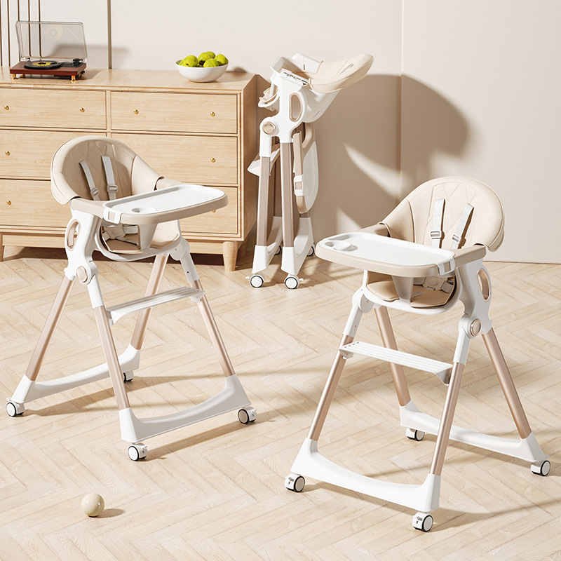 Baby Dining Chair Foldable Portable Children Dining Chair Household Baby Growth School Chair Multi-functional Dining Table and Chair