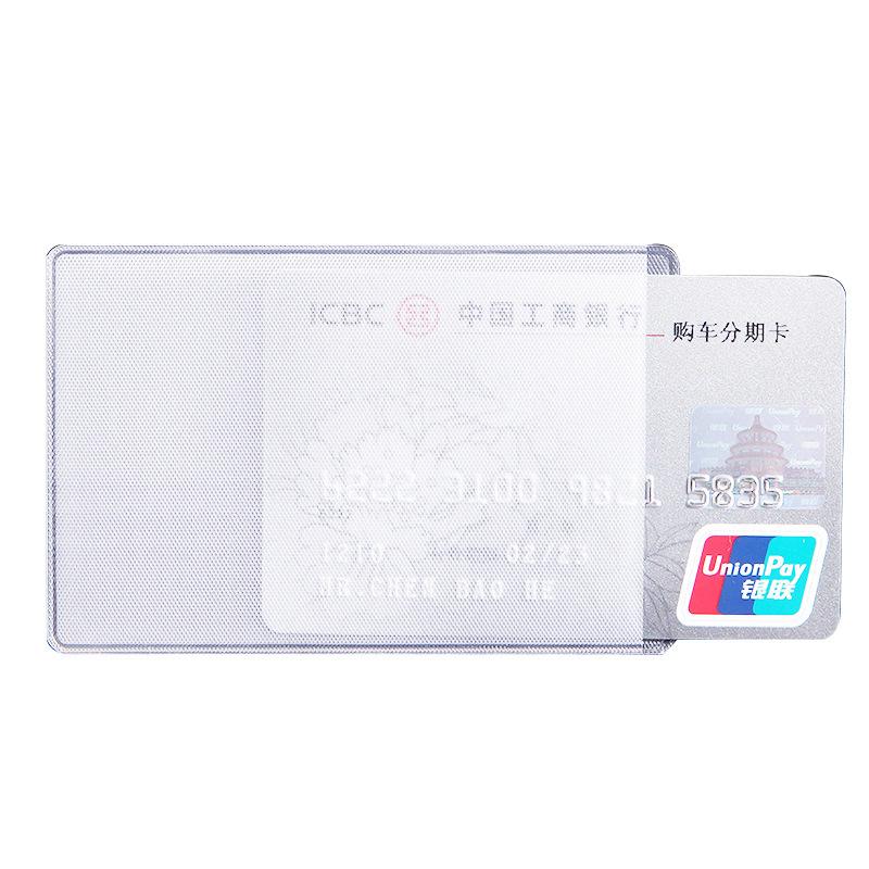 Picture of Pvc Transparent Card Holder Id Card Holder Id Card Protective Cover Bus Card Holder Card Film Card Holder Small Card Holder