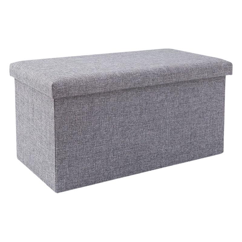 Cotton and linen multifunctional storage stool folding furniture small sofa living room toy storage box can be made shoes storage cabinet