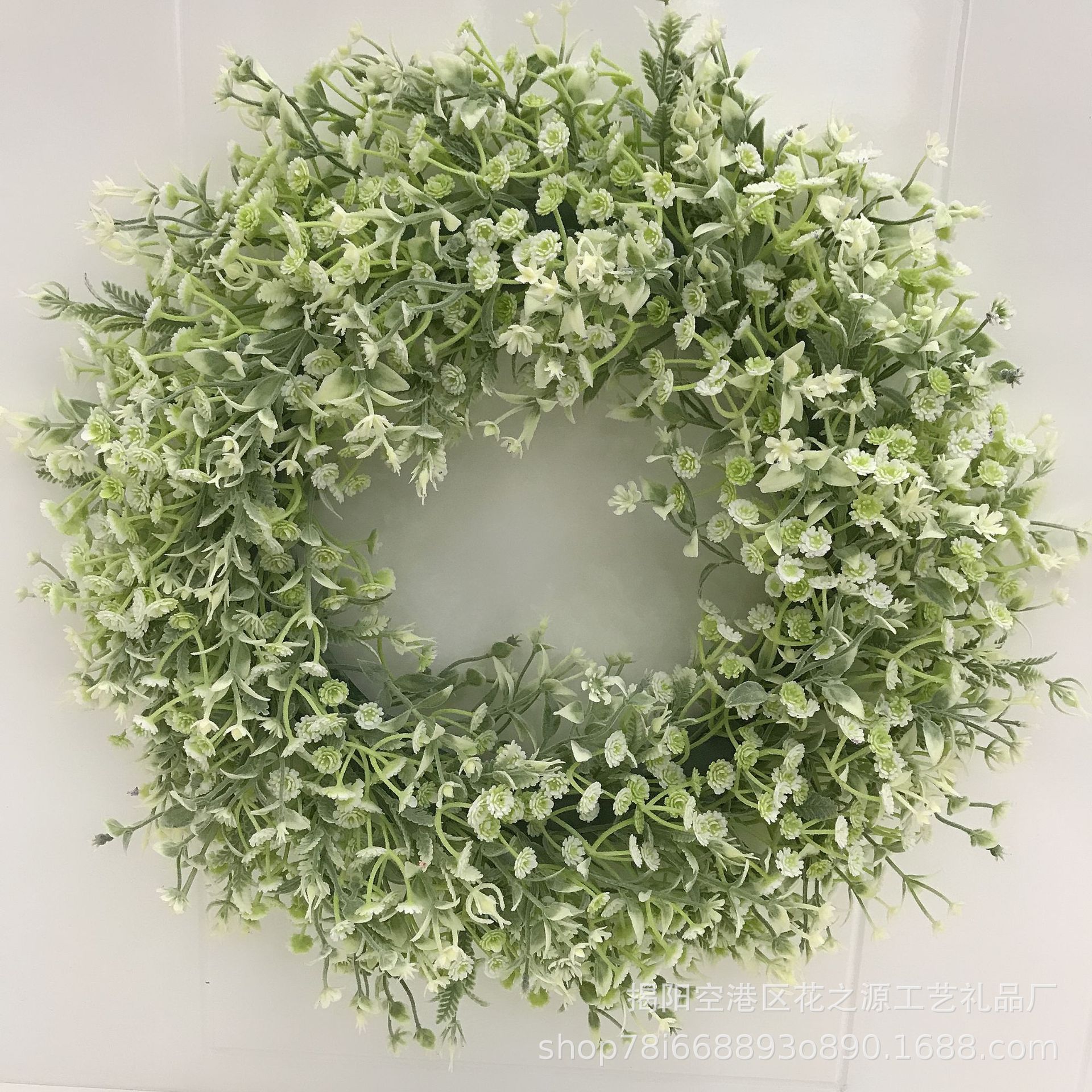 Artificial wreath grass ring door decoration pendant lavender hair planting star wreath home wall decoration
