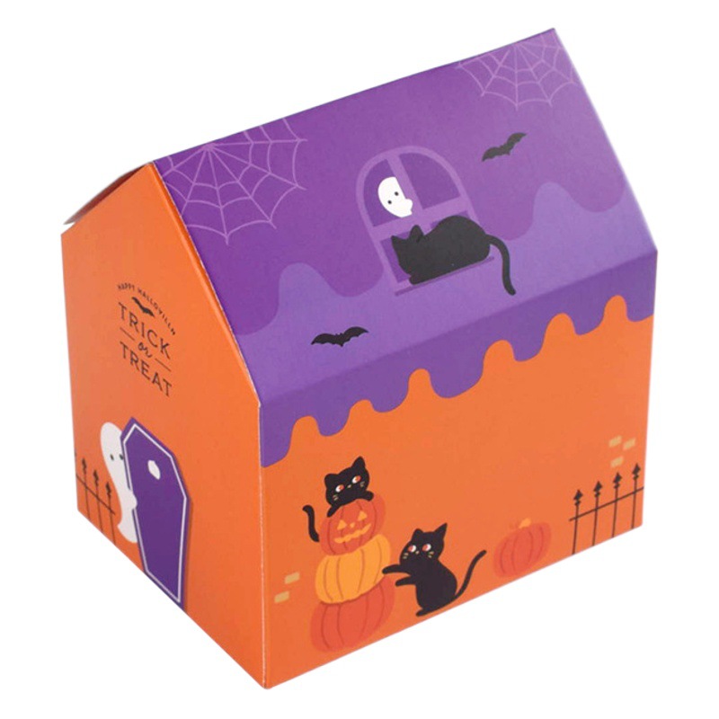 Original Halloween Folding Packaging Candy Box Spot Color Halloween Funny Candy Cookie Surprise Gift Box