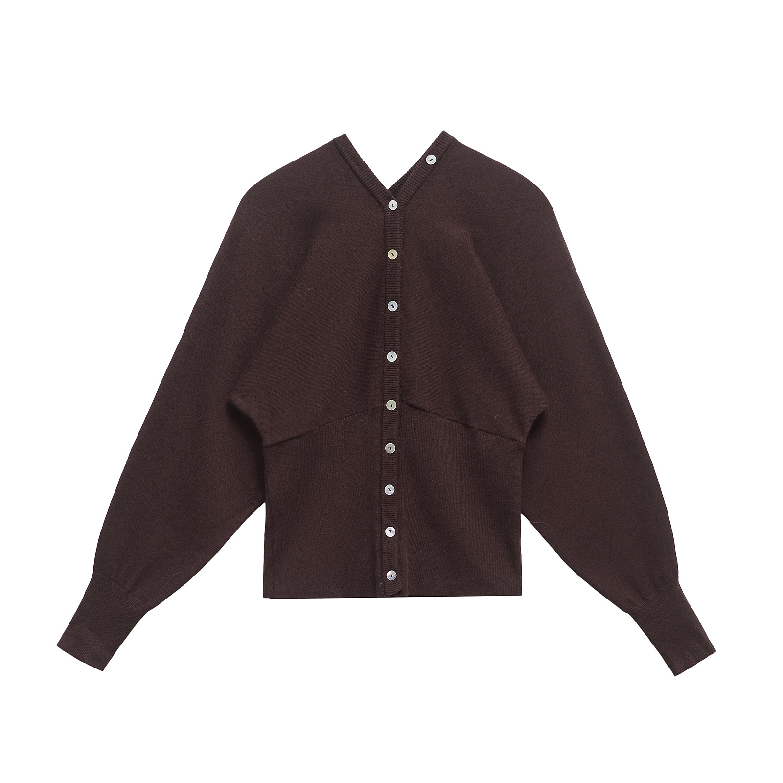 ZA cross-border women's clothing wholesale European and American style new V-neck single-breasted small design sweater 8082100