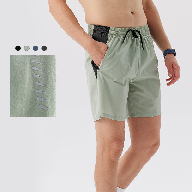 Men's Summer Quick-drying Breathable Sports Shorts Loose Casual Outdoor Running Fitness Training Five-point Single-layer Shorts