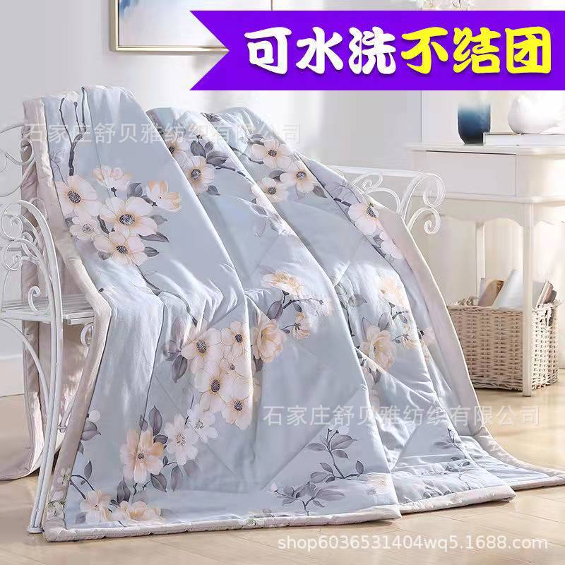 Picture of New Summer Cool Quilt Air-Conditioned Quilt Single and Double Thin Quilt Company Welfare Gift Quilt Spring & Fall Quilt Core Machine Washable