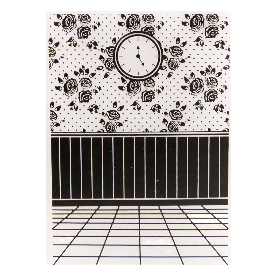 Plastic concave-convex embossing template concave-convex plate embossing molded flower print clip EM319