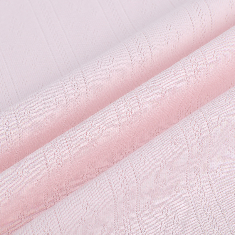 Picture of Lace-up Pants Fabric Cotton Transfer Ring Threaded Jacquard Fabric Spring and Summer Baby Socks Hollow Climbing Wear Anti-mosquito Pants Fabric