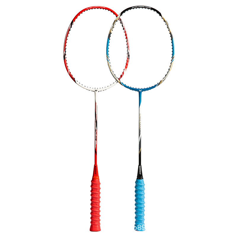 Picture of Factory clearance genuine goods carbon badminton racket carbon fiber integrated molding adult men and women durable racket training racket