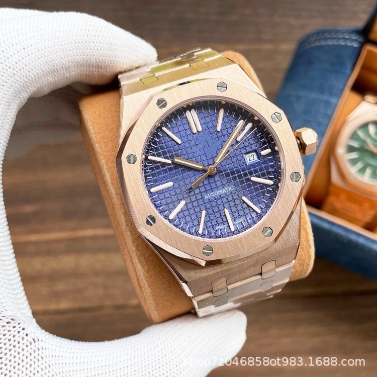 Picture of Cross-Border A-P Royal Oak Men's Fully Automatic Mechanical Watch 15400-15500 Series with Luminous Waterproof Watch