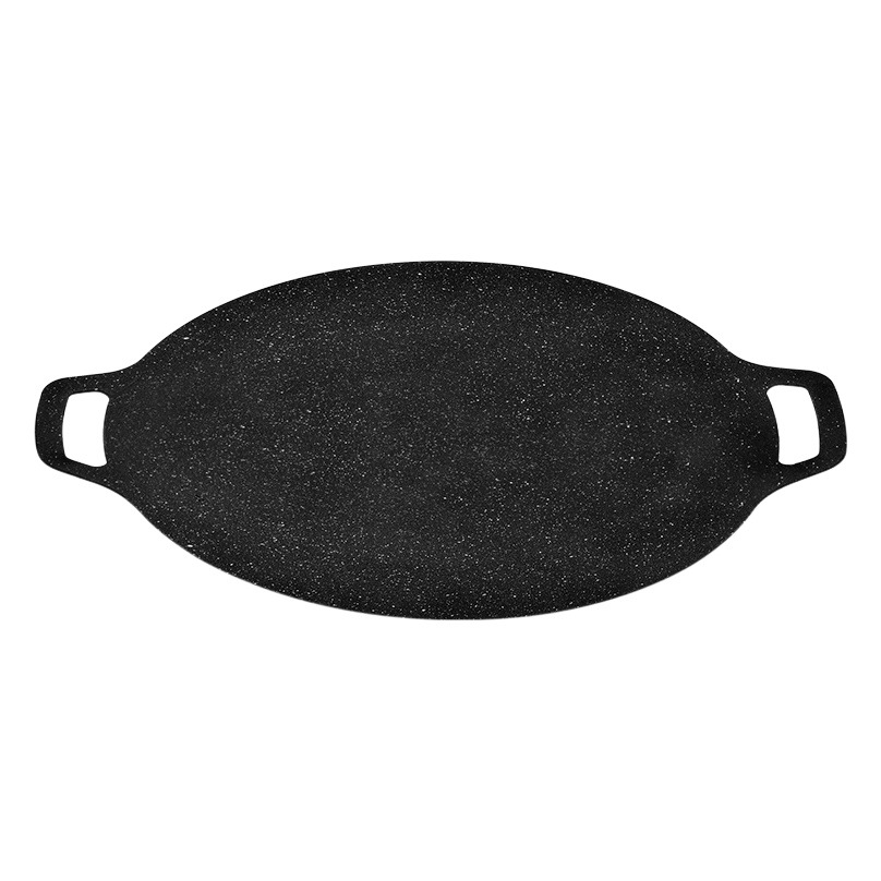 Korean Style Barbecue Plate Maifan Stone Non-Stick Baking Plate Outdoor Camping Teppanyaki Household Induction Cooker Card Stove Grill Plate