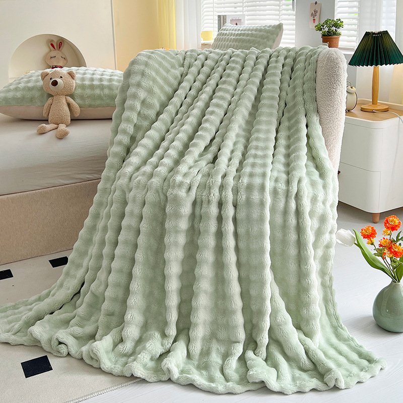 Picture of Ins Style Blanket Class A New Style Curled Bubble Velvet Casual Nap Blanket Thickened Blanket Sofa Cover Blanket Universal for All Seasons