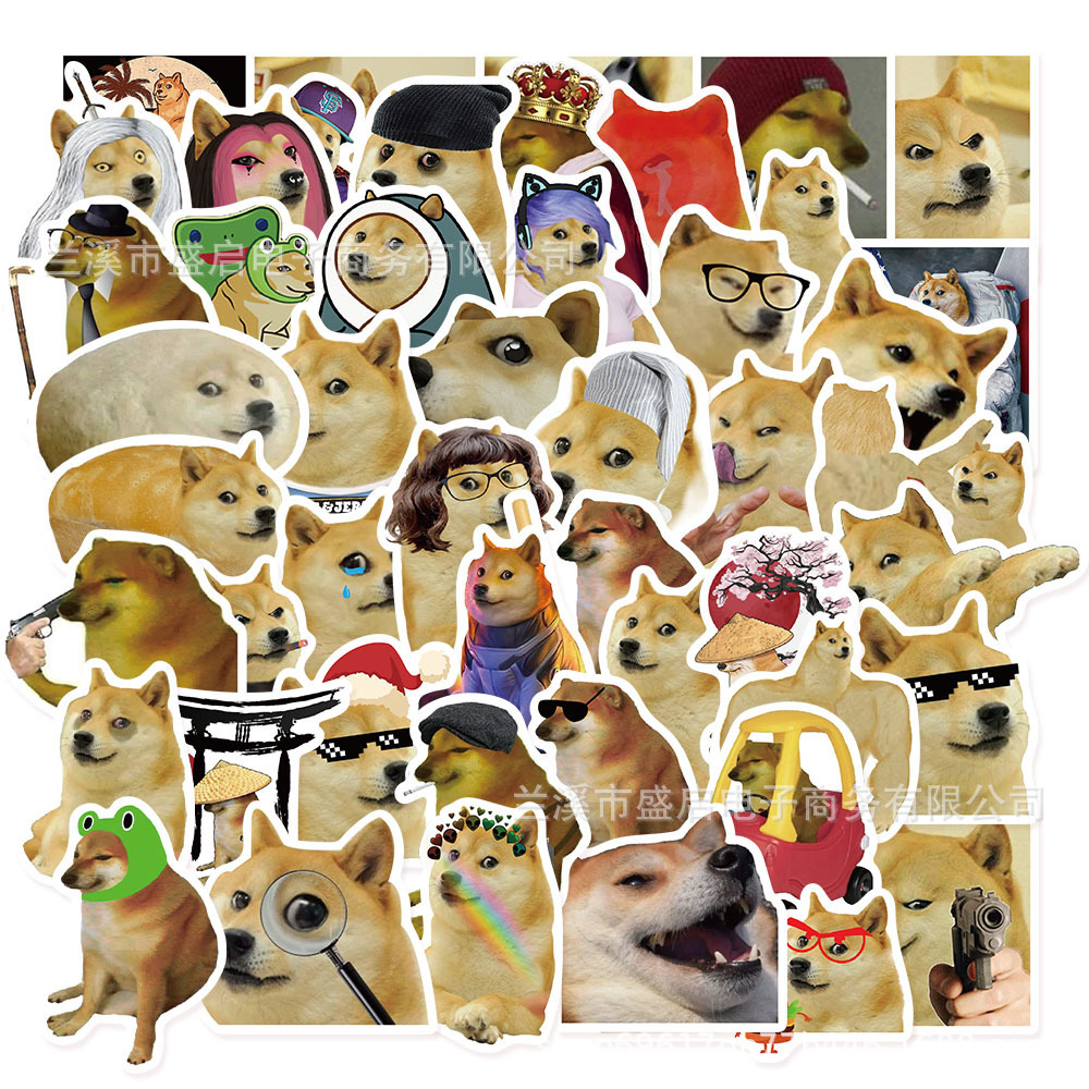 50 pieces of annoying dog stickers funny decorative Journal phone case laptop ipad waterproof DIY stickers