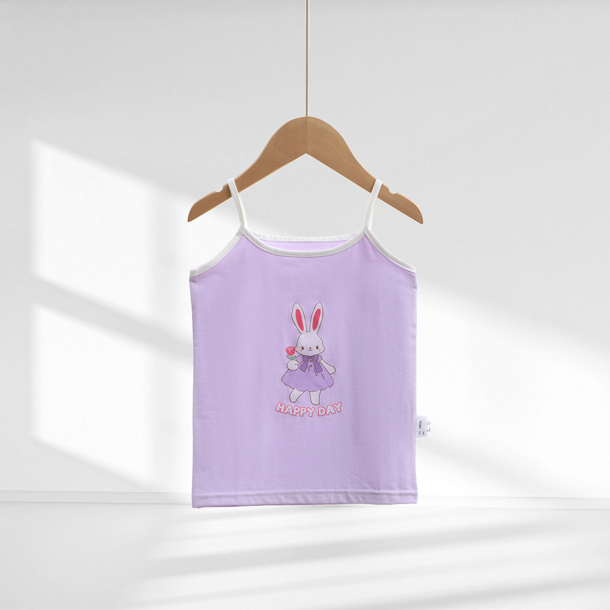 Picture of Y Autumn/Winter New Pure Cotton Girls' Camisole Cartoon Undershirt for Baby Girls, Mid-To-Large Children's Belly-Protecting Underwear Homewear