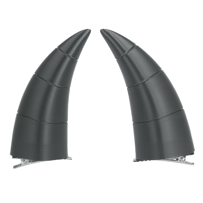 Picture of cosplay Universal Black Devil Horn Horn Halloween Headwear Accessories Props Cos Anime Hairpin 3D Headwear