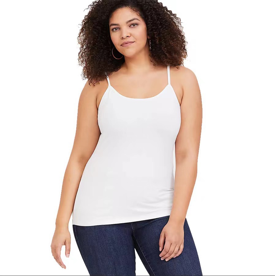 Camisole Anti-glare Integrated Cross-border plus size Modal Base with Chest Pad Sexy Breathable Girl Underwear