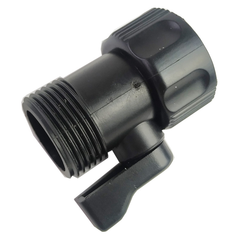 Plastic 6-point quick-connect European tooth belt switch valve two-way nipple quick-connect hose water pipe connector fittings