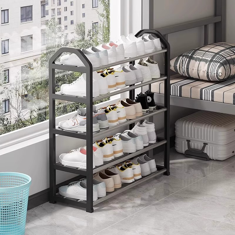 Shoe cabinet simple shoe rack door sturdy dormitory rental house dustproof shoe rack multi-layer household storage rack