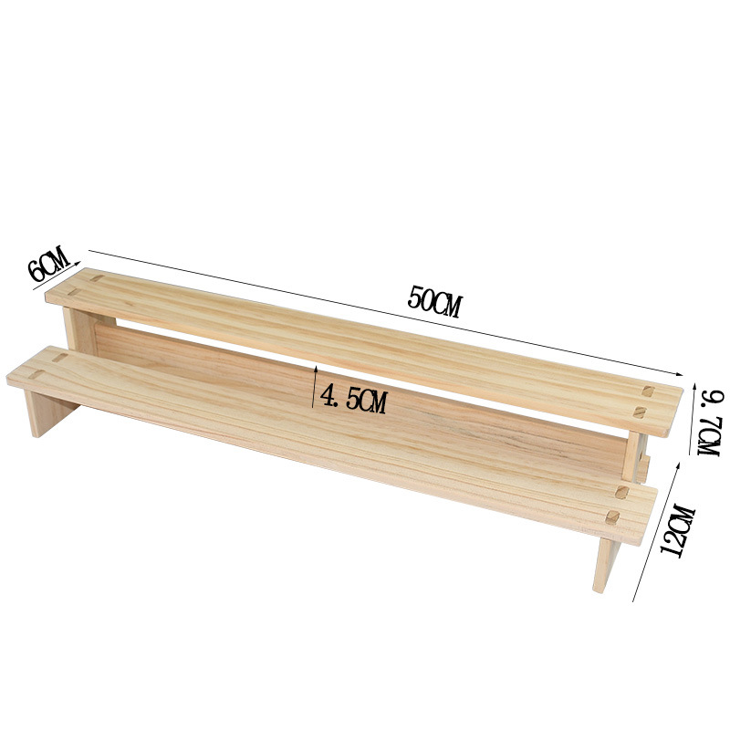 Picture of Solid Wood Ladder Display Rack Blind Box Storage Props Hand-Made Office Display Rack Bubble Mart Two-Yuan Jewelry Rack