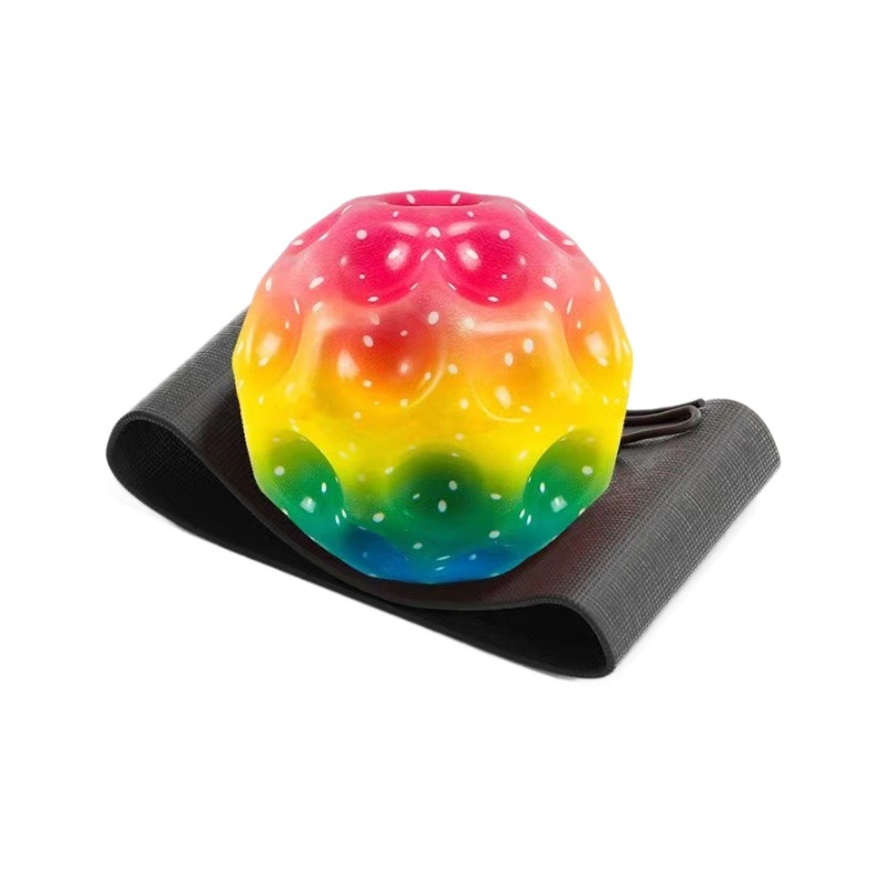 Picture of [Explosions Promotion] Net Red Wrist Moon Stone Elastic Ball Decompression Rebound with Rope Luminous High Elastic Ball