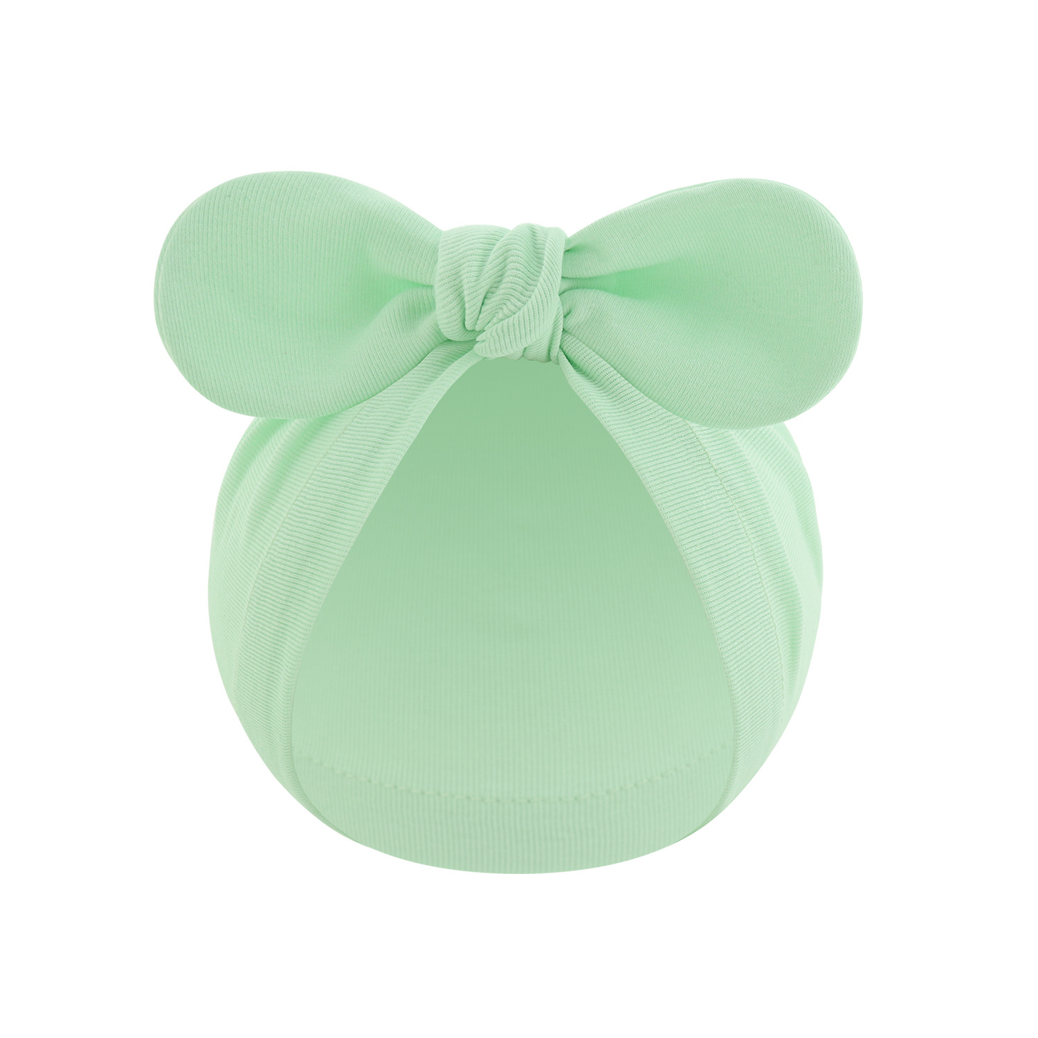 Picture of New children's solid color turtle cap baby Indian cap baby ball knotted cap ins Europe and America wholesale rabbit ear cap